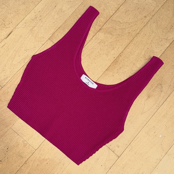 Babaton Sculpt Knit Scoopneck Cropped Tank Size XS - Picture 3 of 5